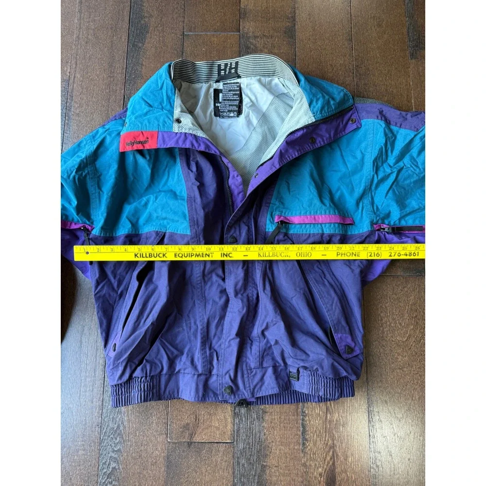 Vintage Helly Hansen Helly-Tech Ski Jacket 90s Thinsulate L‎ Large Y2K colorful